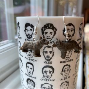 Wolf German Shepherd Earrings